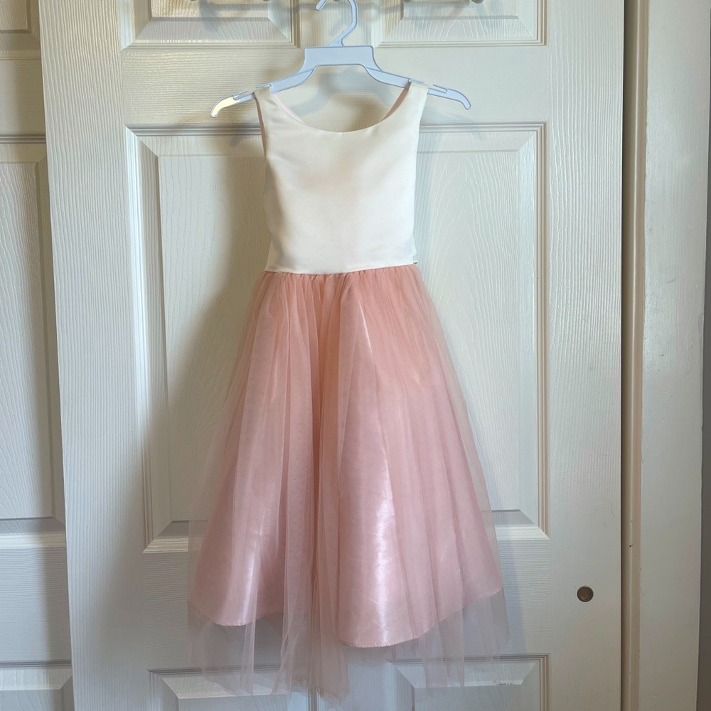 Silk Top Tulle Bottom Dress - Picture 9 of 12
